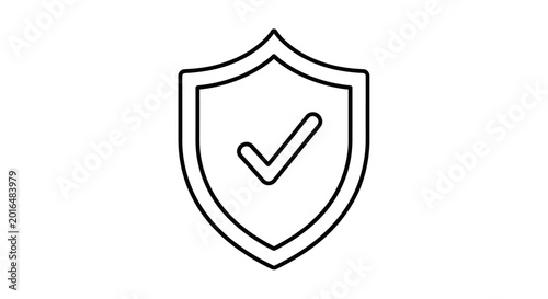 Free Download Shield icon with checkmark symbol. - GFXLoad
