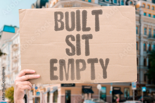 Photography "Built Sit Empty" Speculative towers are built to stand permanently unoccupied