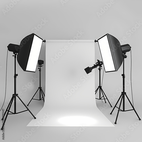 professional studio film light, minimalistic product photography, isolated on white background, realistic lighting, clean composition
