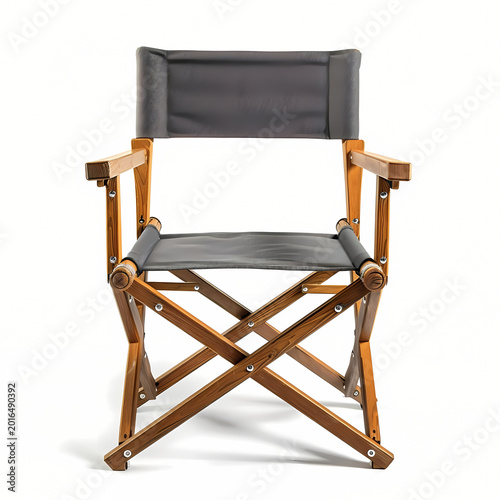 old wooden chair on white background 