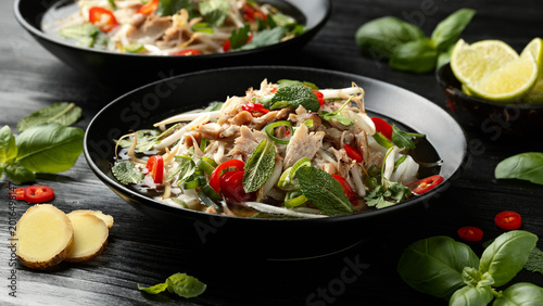 Vietnamese Chicken Noodle Soup, Pho Ga.