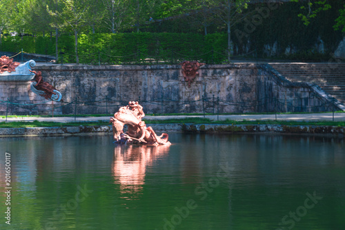Photographic collection of the monumental fountains and gardens of La Granja de San Ildefonso in Segovia,