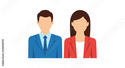 business people illustration flat vector design on white background