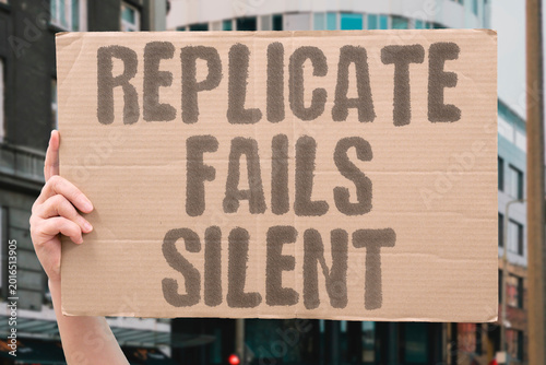 Obraz na płótnie "Replicate Fails Silent" Many scientific results cannot be replicated yet continue being widely cited