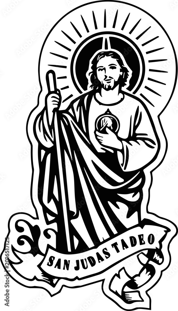 Fototapeta premium San Judas Tadeo SVG