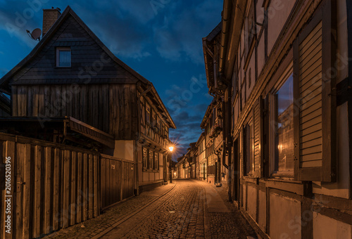 old city of Wernigerode at night
