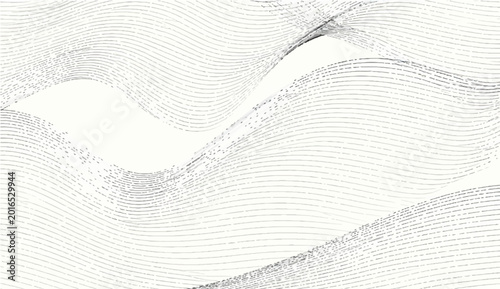 Tableau sur toile Abstract undulating lines, representing fluidity, movement, and a sense of calm