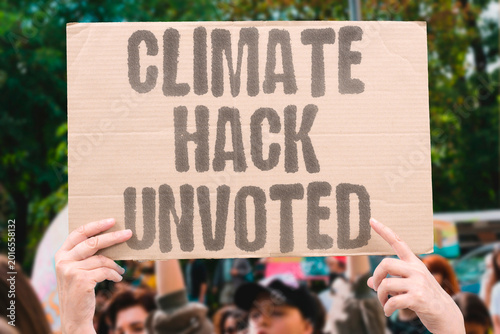 Foto "Climate Hack Unvoted" Unilateral climate interventions bypass democratic oversight