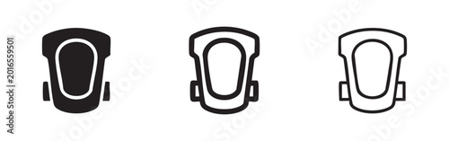 Tableau sur toile Knee Pad Protective Gear for Sports and Work Icon