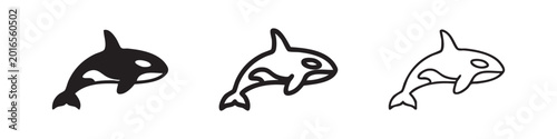 Foto Orca icons set