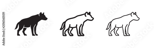 Foto Hyena icons set