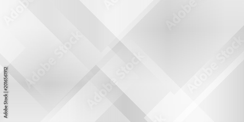 Obraz na plátne Abstract geometric background with overlapping light gray and white diagonal rectangles and subtle gradients