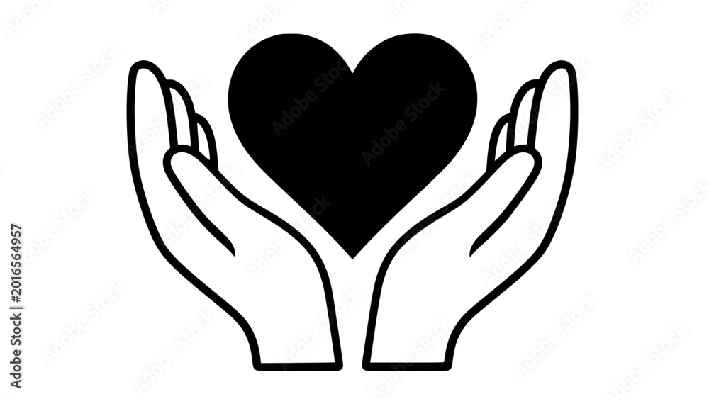 Obraz premium hands holding heart for health care love charity protection support wellness and medical insurance concept