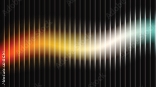 Photography Vibrant sound wave light spectrum gradient.