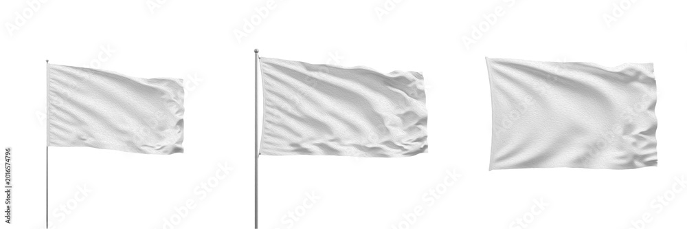 Fototapeta premium Set of White Fabric Cloth Texture Background Isolated on White Background PNG