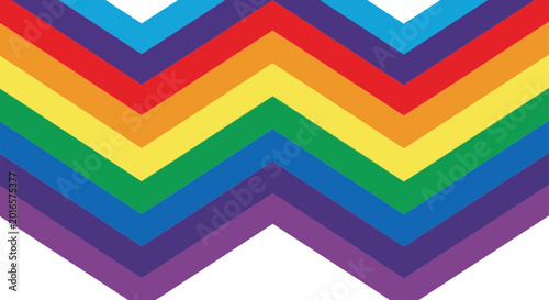rainbow pattern abstract background with colorful zigzag lines vibrant graphic design element for diversity and pride concepts