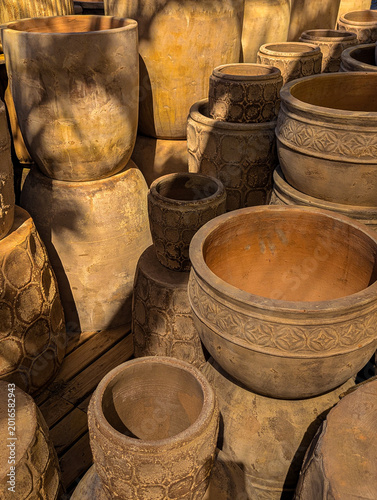 Handcrafted ceramic flowerpot