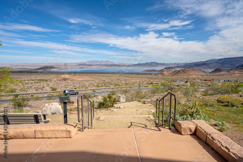 Tableau sur toile View of Lake Mead from the visitor center Nevada.