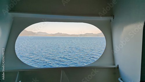 Obraz na plátne Ketchikan, Alaska - USA - August 7, 2024 - View of Clarence strait from a cruise