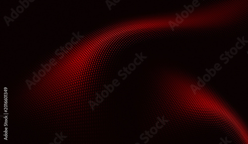 Картината върху платно The red color goes from black to black with a micro-texture pattern that resembles a halftone pattern or a fine pixel structure