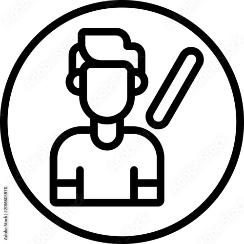 Obraz na plátně Relay Baton Icon