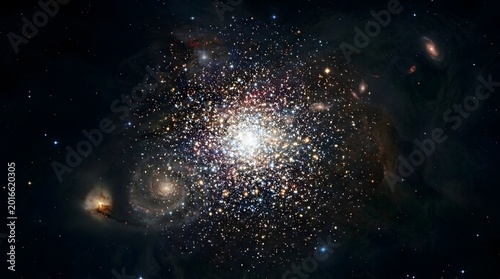Dazzling globular cluster NGC 1850 in the Large Magellanic Cloud