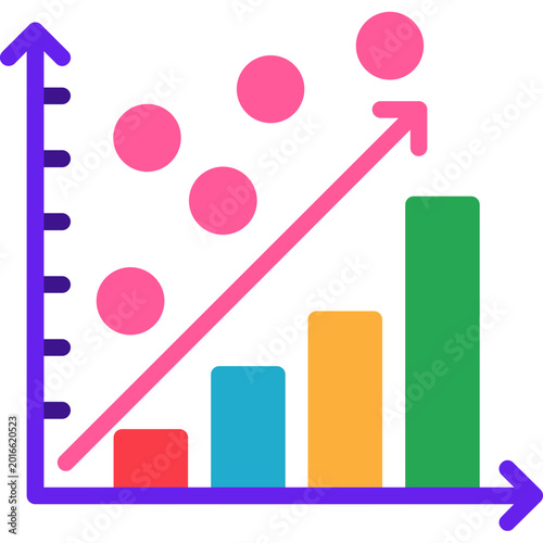 Obraz na płótnie Logistic Regression Icon