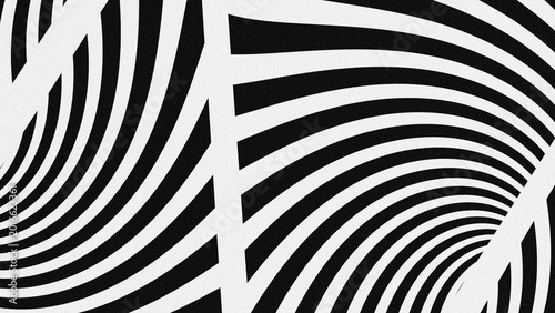 Obraz na płótnie Op art design ,Abstract Black and White Optical Illusion Background with Twisted