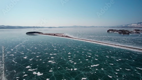 Flight to the frozen lake