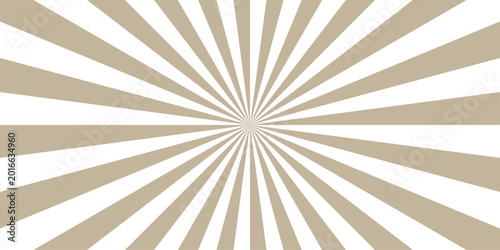 Retro brown and gray abstract explosion vintage ray sunrise star sunbeam texture background. vector illustration circle light banner cartoon add design.
