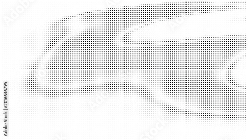 Bilde på lerret Abstract curving halftone texture background design with halftone abstract backg