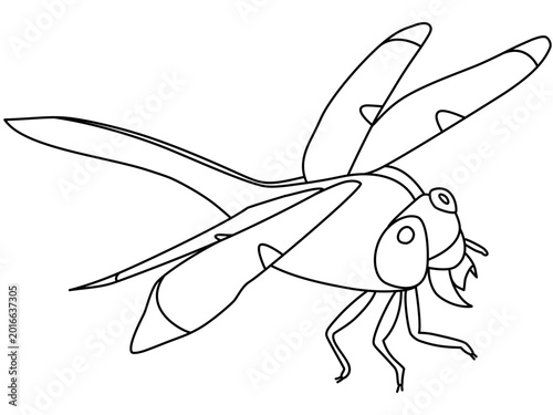 Canvastavla 石炭期のメガネウラのデフォルメイラスト