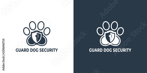 dog security logo, animal guard, logoinspiration