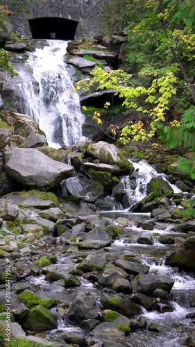 Cottonwood Falls Nelson British Columbia vertical video 4K UHD. Cottonwood Falls vertical video in Nelson BC located in the Selkirk Mountains on the West Arm of Kootenay Lake. British Columbia, Canada