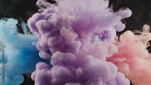 Abstract Colorful Smoke Explosion Motion Background