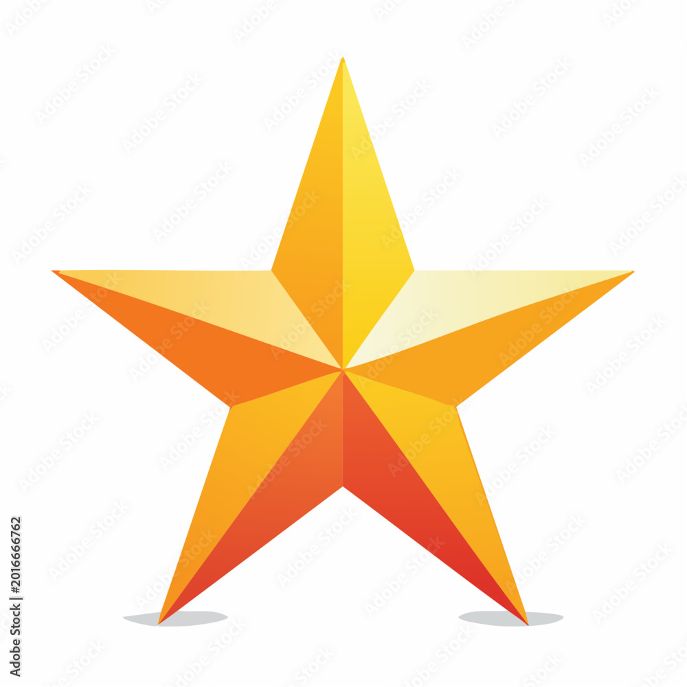 Fototapeta premium Golden Star Icon