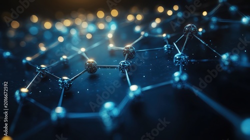 Complex molecular structure illustration
