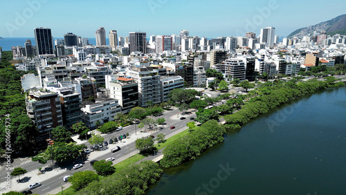 Photos Rodrigo De Freitas Lake In Downtown City Rio De Janeiro Brazil