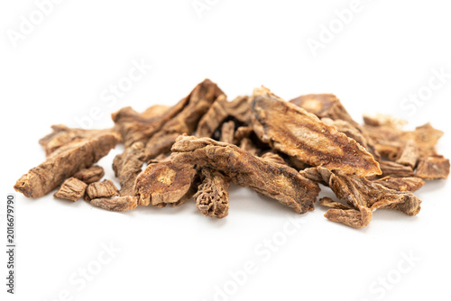 Принти на полотні Chinese Hubei Produced Chinese Medicinal Material Duhuo White Background