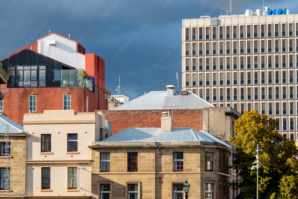 Fototapeta premium Old Colonial Georgian Architecture in Hobart - Tasmania
