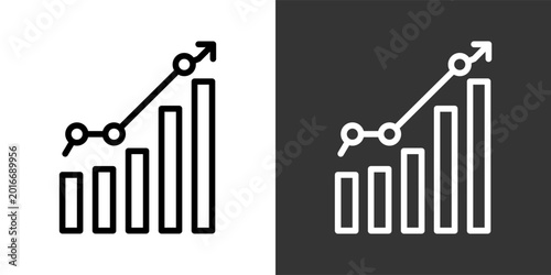 Grow Up Black And White Icon Set Collection Pack Vector Illustration