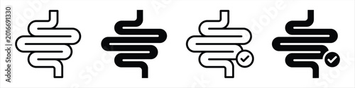 Canvas Print Good digestion Icon Set