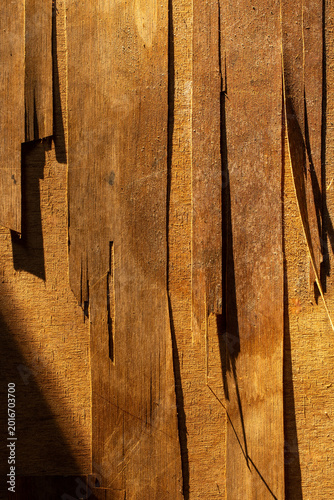 Obraz na plátne Peeling veneer with shadows