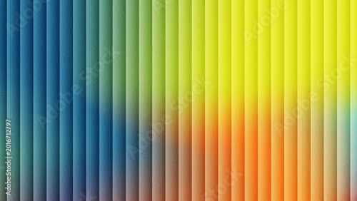 Photos Vertical blinds with a rainbow gradient of colors