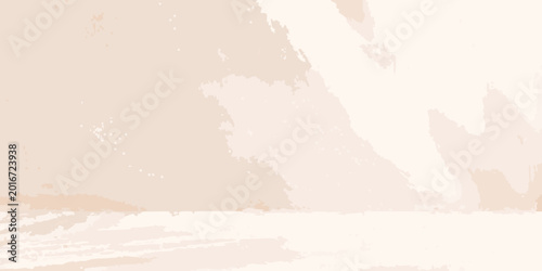 Beige abstract watercolor background with brushstroke texture