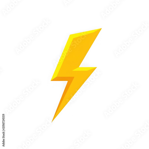 Free Download Bright yellow lightning bolt icon - GFXLoad