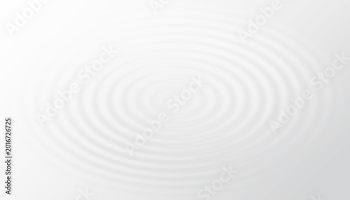 Clean white liquid ripple background with concentric circular water waves