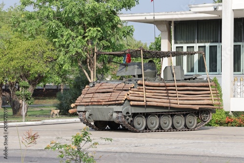 Photography Tanks are armored combat vehicles designed for frontline attacks