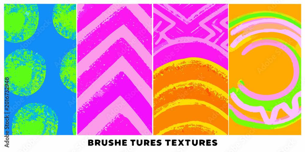 Obraz premium abstract brush stroke patterns vibrant colorful designs