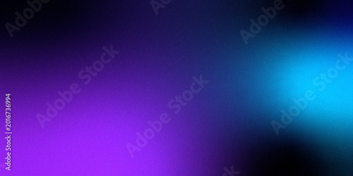 Blue purple grainy gradient vertical glowing abstract light wave on black noise texture background .Neon purple blue and mint green colorful gradient background Best design for your ad, poster, bann.